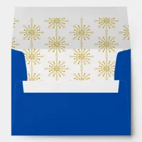 Retro Atomic Mid-Century Mod Red & Gold Starburst Envelope