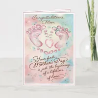 Whimsical First Time Mom Mother's Day Card