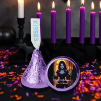 Black and Purple Witch Personalized Halloween Hershey®'s Kisses®