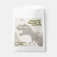 T-rex Dinosaur Birthday Party Favor Bag