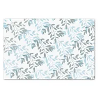 Modern abstract floral botanical leaf tissue paper