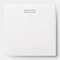 Modern Minimalist Purple Scampi Wedding Envelope