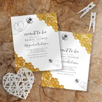 Budget Meant to Bee Bridal Shower Invitation