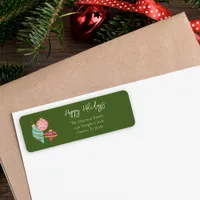 Traditional Christmas Ornaments Simple Minimal Fun Label