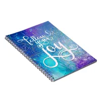 Follow Your Joy - Aqua Affirmation Artistry Notebook