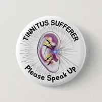 Tinnitus sufferer, please speak up button