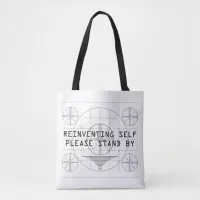 Reinventing Self Funny with Test Pattern Tote Bag