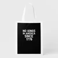 No Kings In America Since 1776 Democrats Patriotic Grocery Bag