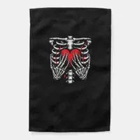 Skeleton Hands Holding Heart Halloween Costume Fun Garden Flag