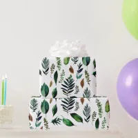 Green Foliage Botanical Nature  Wrapping Paper