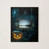 Spooky Halloween Santa Monica Pier Jigsaw Puzzle