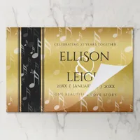 Elegant 27th Music Wedding Anniversary Celebration Paper Pad