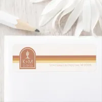 Desert Vibes Wedding Terra Cotta ID1019 Label