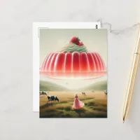 Pink Surreal Sweet Treat Postcard