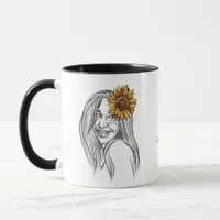 Sunflower Joy for September Birthdays Mug