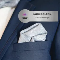 Tailored Employee Recognition Name Tag with Logo