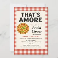Thats Amore Italian Pizza Party Bridal Shower Invitation