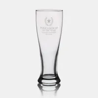 Elegant Police Officer of the Year Blue Marble Pilsner Glass