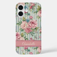 Cottage Rose Floral Pink iPhone / iPad case