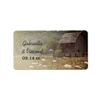 Weathered Barn Country Wedding Favor Tags