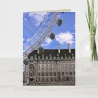 (UK) LONDON EYE views Holiday Card