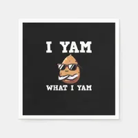 I Yam What I Yam Humorous V-Neck Napkins