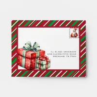 Personalized envelope from Santa Claus Christmas 