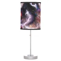 A Captivating Abstract Galactic Nebula Table Lamp