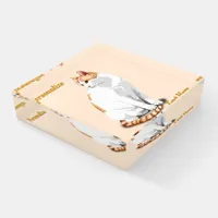 Orange and White Cat Personalized Paperweight