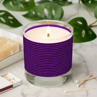 Purple & Black Stripes | Scented Candle
