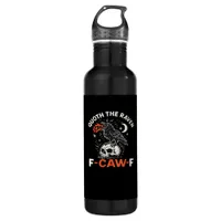 Quoth Raven F-Caw-F Stainless Steel Water Bottle