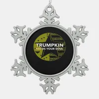 Trumpkin Needs Your Snowflake Pewter Christmas Ornament