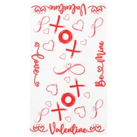 Valentine's XOXO with Hearts in Red | Tablecloth