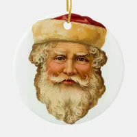 A Vintage Santa Ceramic Ornament