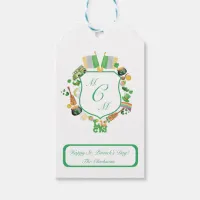 St. Patty's day monogram crest Gift Tag