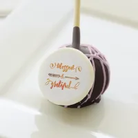 blessed and grateful thanksgiving cake pops