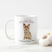 World's Best Yorkshire Terrier Mom Personalized Coffee Mug