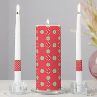 Christmas Holiday Charm Pattern 03 -  Unity Candle Set