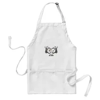 My Boo Chihuahua Costume With Skeleton Heart Hands Adult Apron