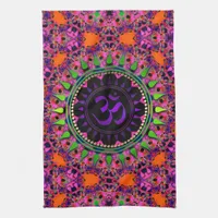 Hippy Goa Pink 'adelic  Purple OM Cloth Banner