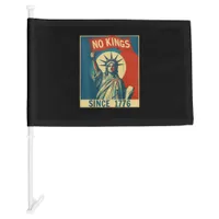 No Kings In America Since 1776 Vintage Cool Style Car Flag