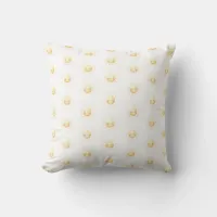 Cute Yellow Sunshine Boho Whimsical Kids Nursery Throw Pillow