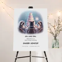 Girls Gone Feral Raccoon Bachelorette Welcome Foam Board