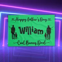 Cool Bonus Dad Happy Father's Day | Kitchen Towel