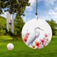 Tropical Egret Bird Coastal Wind Chime Wind Chime