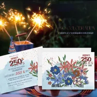 America's 250 Years Floral Semiquincentennial  Invitation