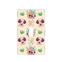 Adorable Dog Pattern  Light Switch Cover