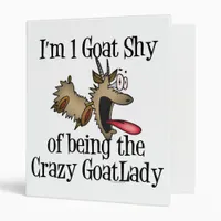 Crazy Goat Lady GetYerGoat Binder