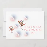 Flat greeting card 