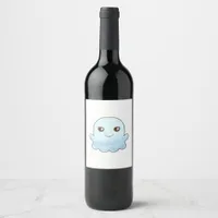 Cute Boo Design Trendy Unique Wine Label
